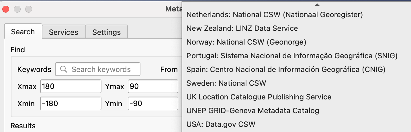 Pre-populated catalogues